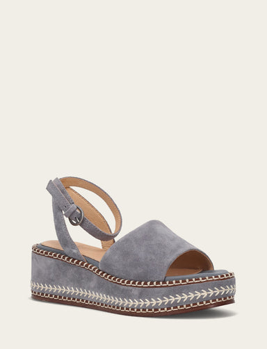 Joy Ankle Strap Platform Sandal - Blue Ash - Hero