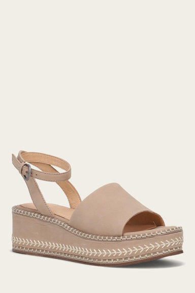 Joy Ankle Strap Platform Sandal - Clay - Hero