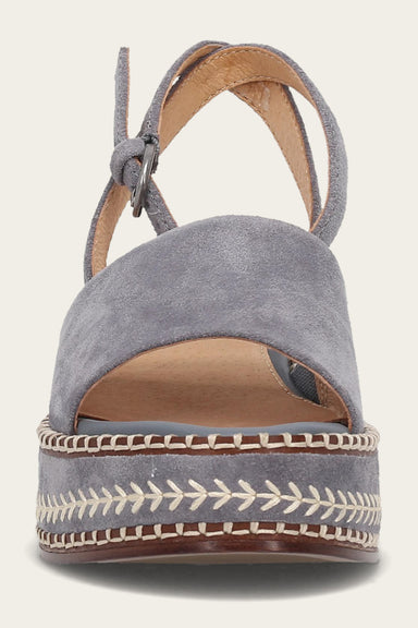 Joy Ankle Strap Platform Sandal - Blue Ash - Front