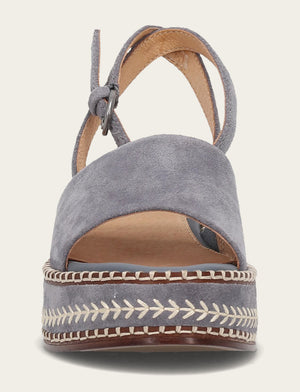 Joy Ankle Strap Platform Sandal - Blue Ash - Front