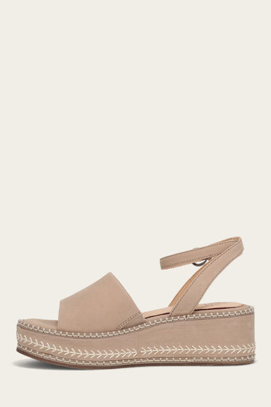 Joy Ankle Strap Platform Sandal - Clay - Inside
