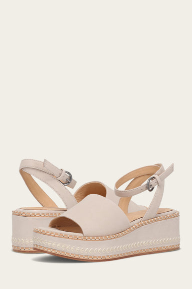 Joy Ankle Strap Platform Sandal - Ivory - Pair