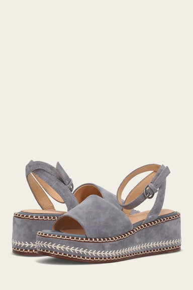 Joy Ankle Strap Platform Sandal - Blue Ash - Pair