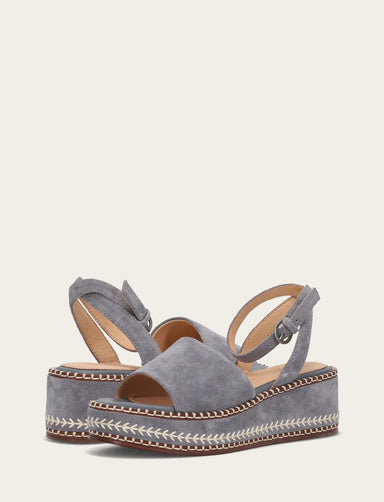 Joy Ankle Strap Platform Sandal - Blue Ash - Pair
