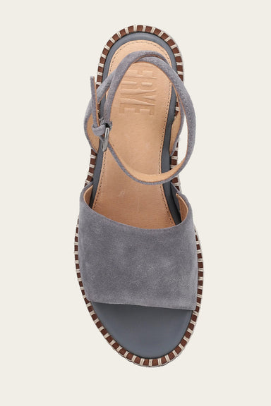 Joy Ankle Strap Platform Sandal - Blue Ash - Top Down