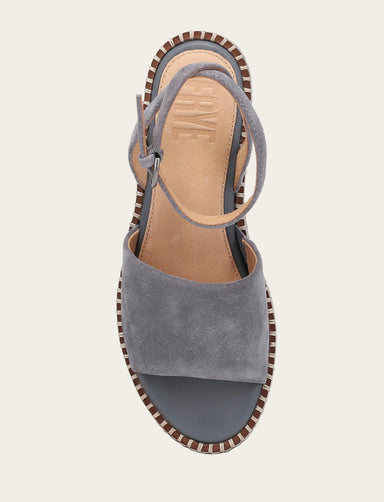 Joy Ankle Strap Platform Sandal - Blue Ash - Top Down