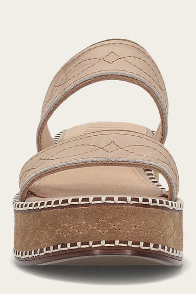 Joy Woodstock 2 Band Platform Slide - Natural/ Almond - Front