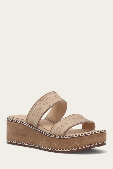 Joy Woodstock 2 Band Platform Slide - Natural/ Almond - Hero