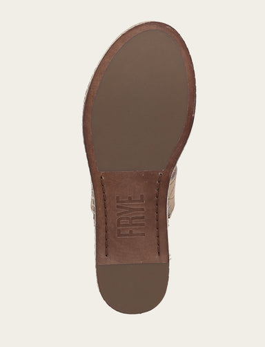 Joy Woodstock 2 Band Platform Slide - Natural/ Almond - Sole