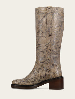 Kate Pull On - Beige Snake - Inside