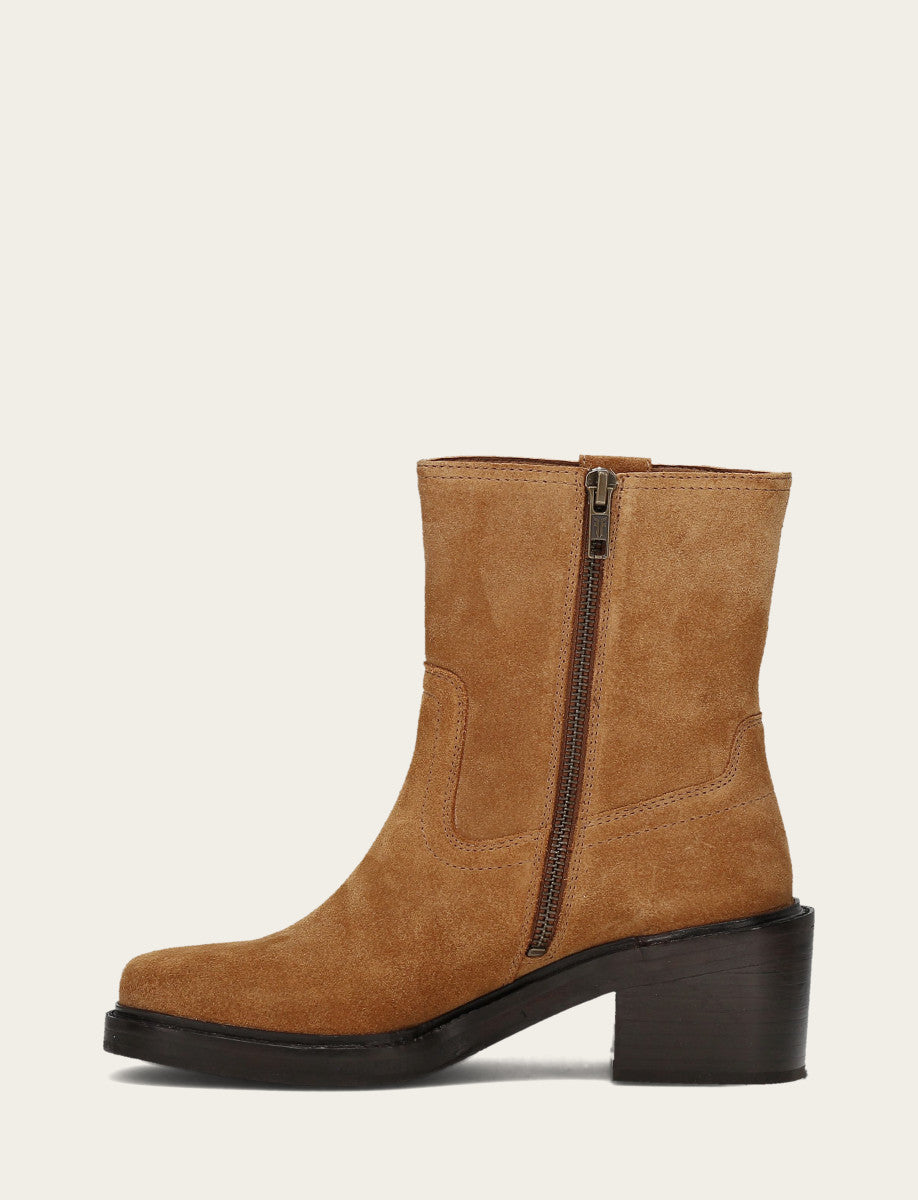 Kate Short Inside Zip - Toffee - Inside