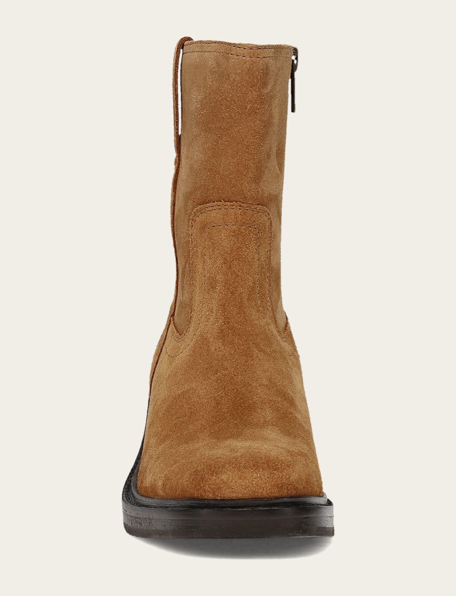 Kate Short Inside Zip - Toffee - Front