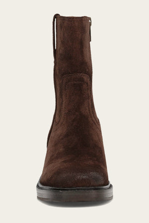 Kate Short Inside Zip - Chocolate - Front