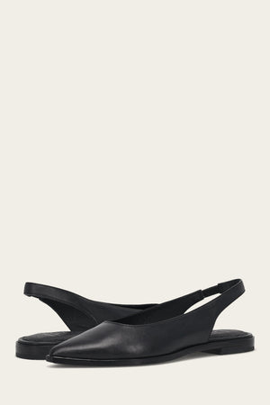 Kenzie Slingback Flat - Black - Pair