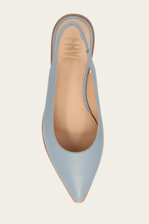 Kenzie Slingback Flat - Steel Blue - Top Down