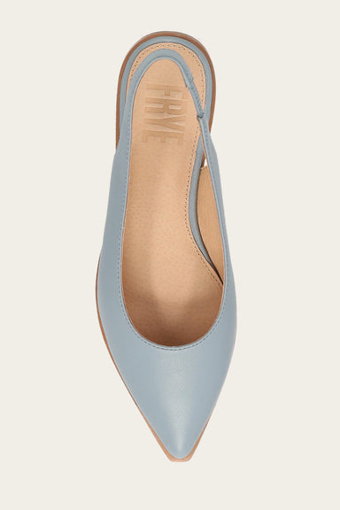 Kenzie Slingback Flat - Steel Blue - Top Down