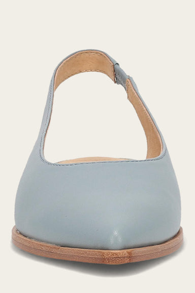 Kenzie Slingback Flat - Steel Blue - Front