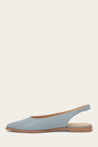 Kenzie Slingback Flat - Steel Blue - Inside