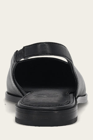 Kenzie Slingback Flat - Black - Back