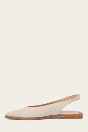 Kenzie Slingback Flat - Ivory - Inside
