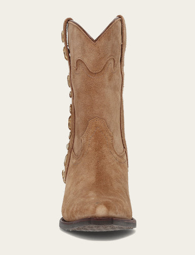Laila Short Rhinestone - Almond - Front