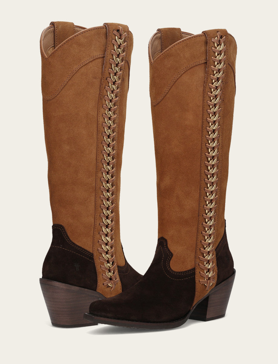 Laila Tall Chain - Chocolate - Pair
