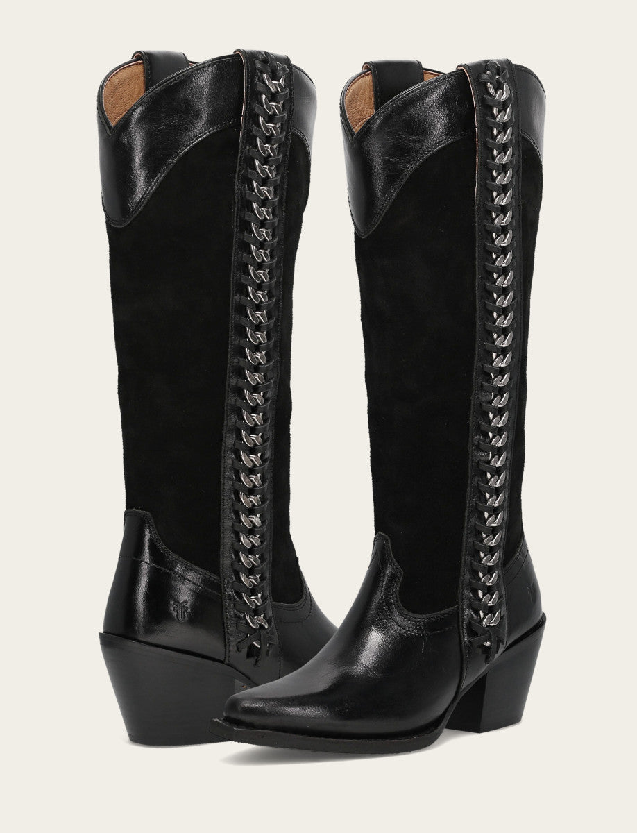 Laila Tall Chain - Black - Pair