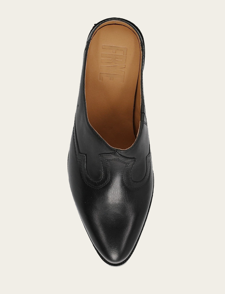 Luna Mule - Black - Top Down