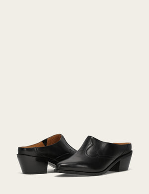 FRYE Luna Mule in Black