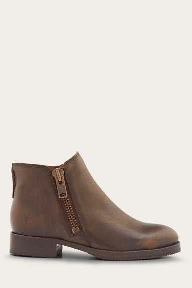 Madison Moto Shootie - Dark Brown - Outside