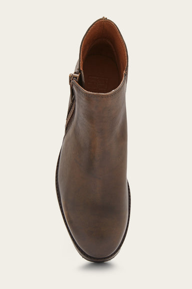 Madison Moto Shootie - Dark Brown - Top Down