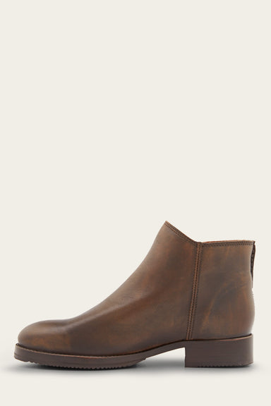 Madison Moto Shootie - Dark Brown - Inside
