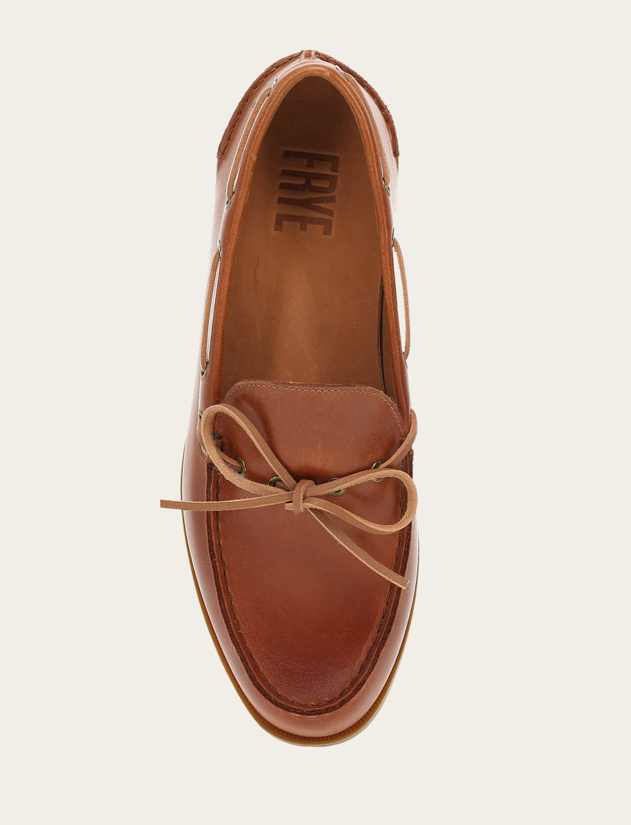 Mason One Eye Tie - Saddle - Top Down