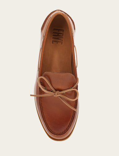 Mason One Eye Tie - Saddle - Top Down