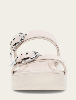 Maya Buckle Sandal - Ivory - Front