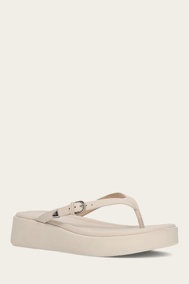 Maya Buckle Thong Sandal - Ivory - Hero