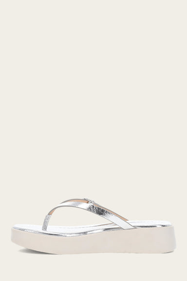 Maya Buckle Thong Sandal - Silver - Inside
