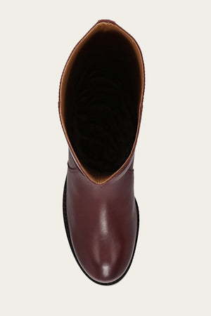 Melissa Belted Riding Wc - Merlot - Top Down