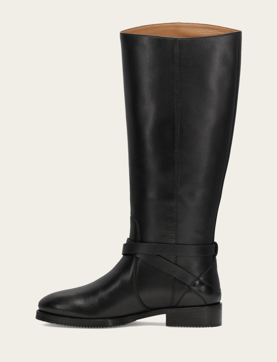 Melissa Belted Riding Wc - Black - Inside