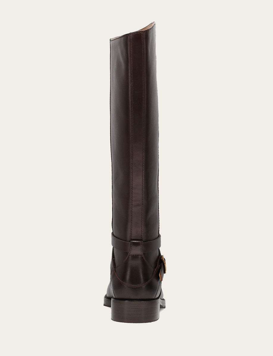 Melissa Belted Riding Wc - Dark Brown - Back