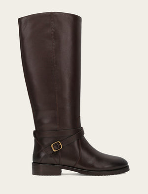 Melissa Belted Riding Wc - Dark Brown - Outside