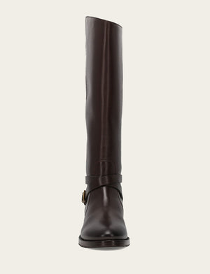 Melissa Belted Riding Wc - Dark Brown - Front