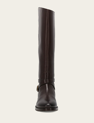Melissa Belted Riding Wc - Dark Brown - Front