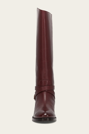Melissa Belted Riding Wc - Merlot - Front