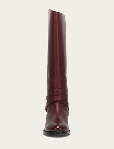 Melissa Belted Riding Wc - Merlot - Front