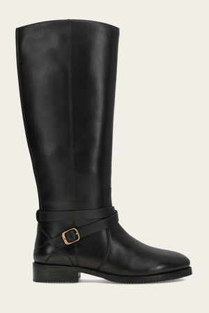 Melissa Belted Riding - Black - Outside