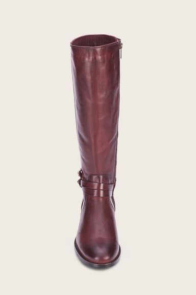 Melissa Belted Tall - Merlot - Front