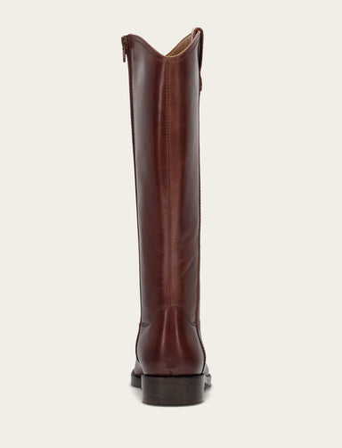 Melissa Button Tall Inside Zip Wc - Saddle - Back