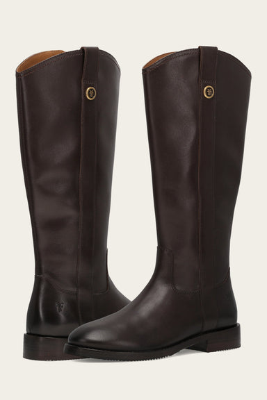 Melissa Button Tall Inside Zip Wc - Dark Brown - Pair