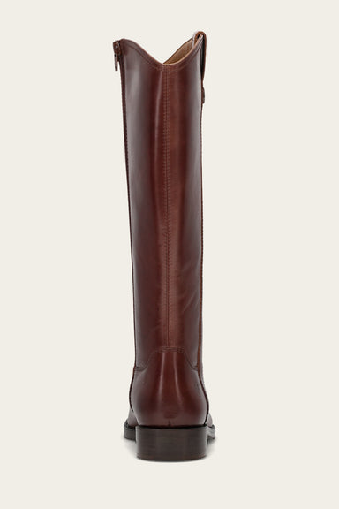 Melissa Button Tall Inside Zip - Saddle - Back